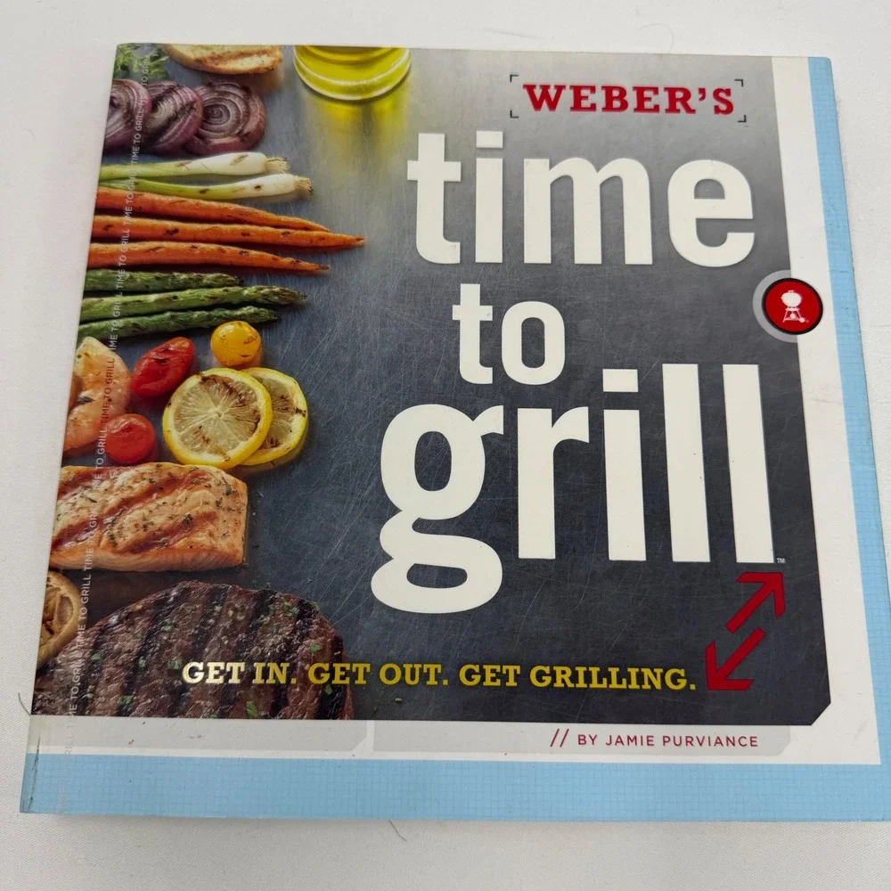 Weber's Real Grilling and Time to Grill Cookbook Set Jamie‎ Purviance BBQ Books